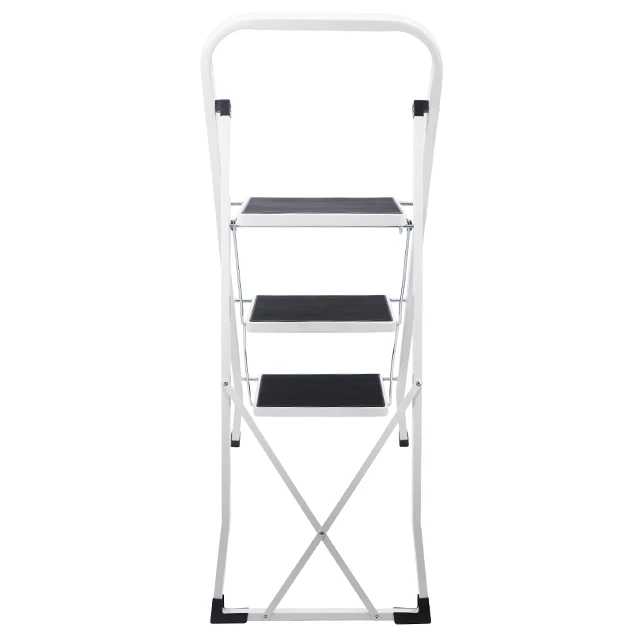 Newest design multipurpose use black 3 steps mini-stool easy to store Non-Slip step ladder