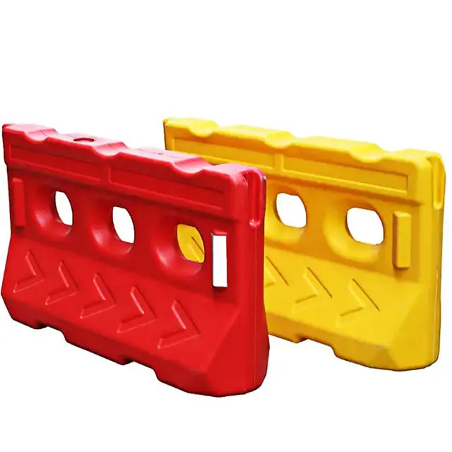 Construction Site Use Water Filled Plastic Barrier Road Safety Water Barrier LLDPE HDPE Plastic Water Filled Traffic Barrier