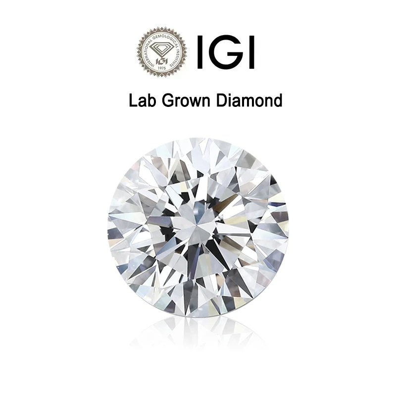 1 carat to 3 carat IGI Certificated Round Brilliant Cut Loose Lab Grown Diamond