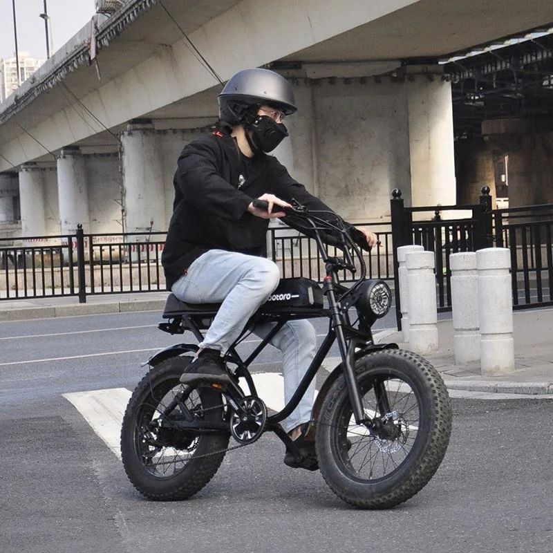 1000w 48v MTB super fat tire 73 retro electric bicycle Ebike bicicleta electrica plegable dual suspension 20x4 e bike 2 seater