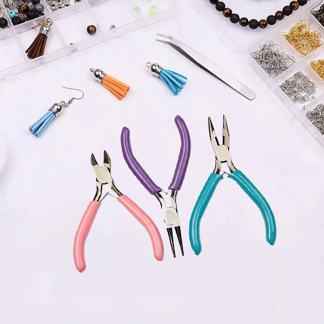 21467/21468 3pcs Mini Plier Crimping Tool Set For Jewelry Making DIY Craftworking Easily Bend and Cut