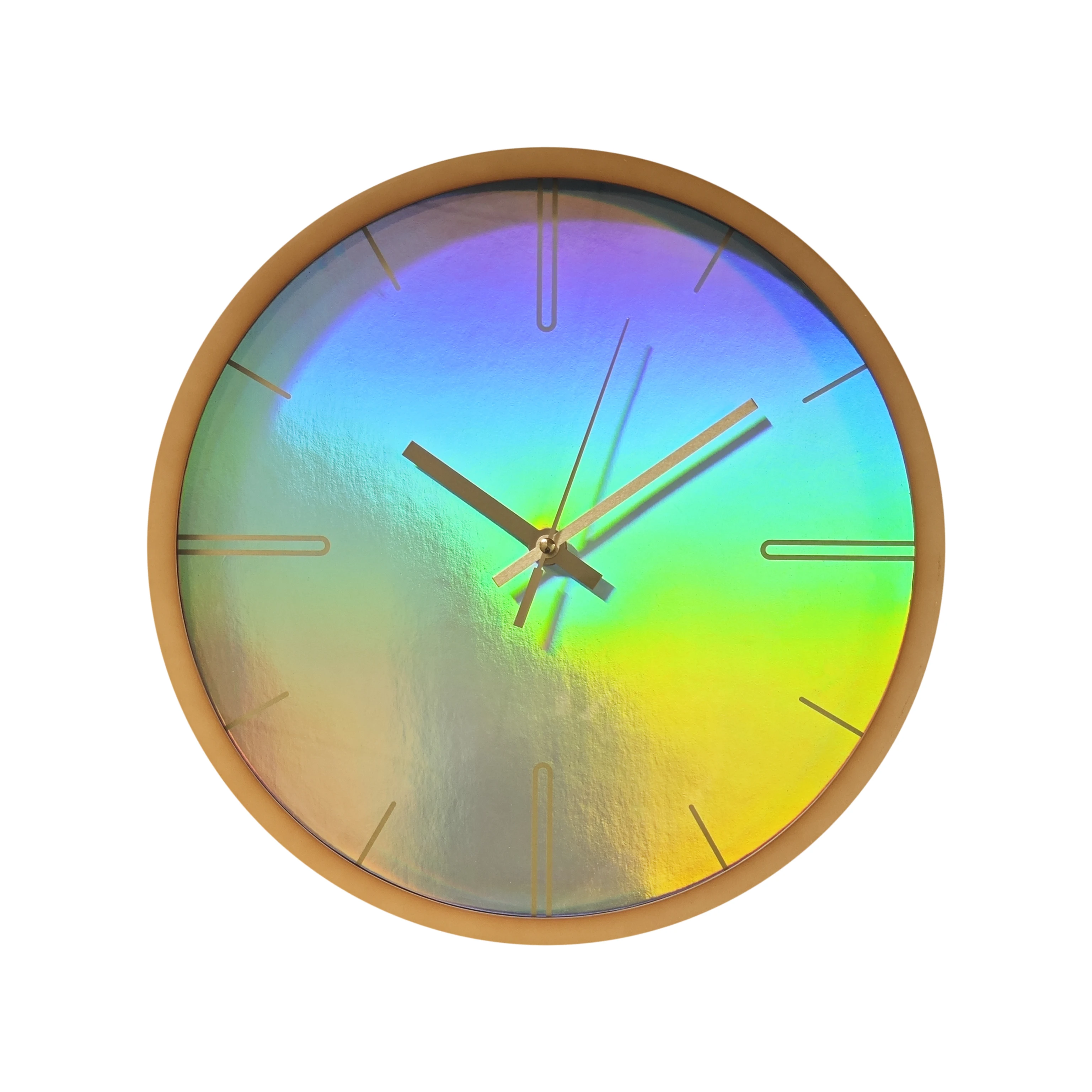 12 inch  laser-design circle plastic wall clock for home