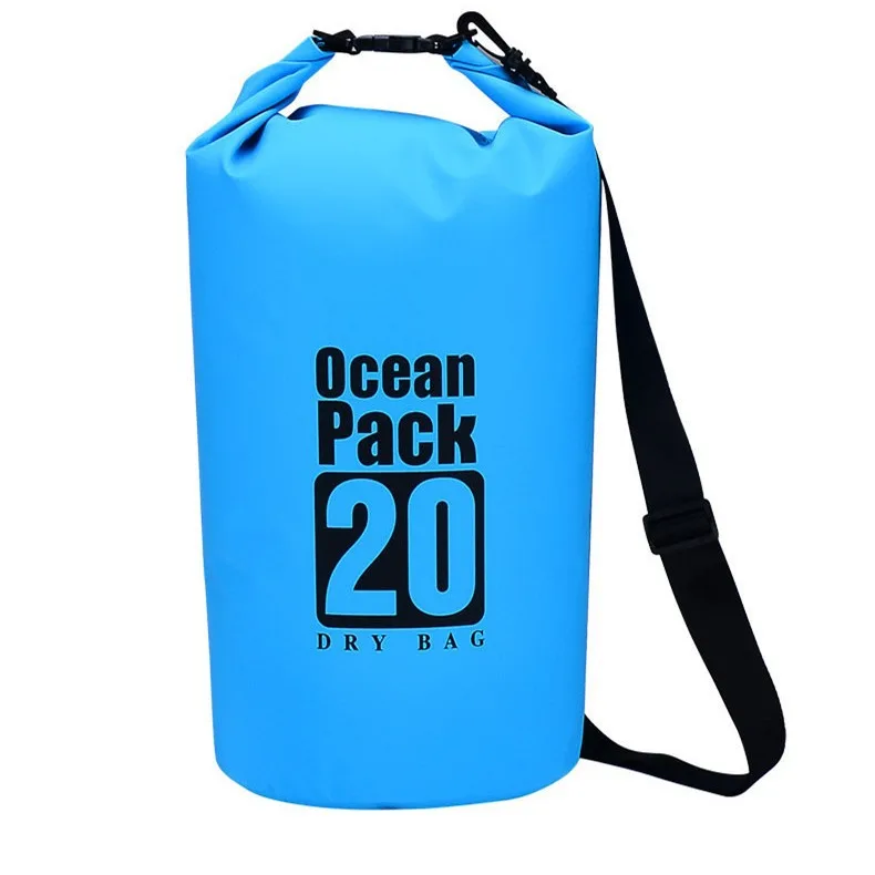 Outdoor Travel Sports Swimming Waterproof Bucket Bag Pvc Mesh Cloth Backpack River Rafting Mobile Phone Waterproof Bag Storage