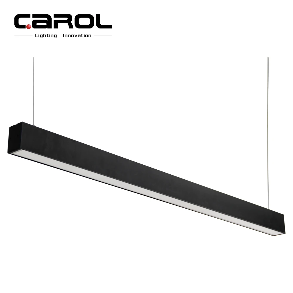 Aluminum office meeting room suspension pendant led linear lighting fixture surface mounted 4ft led linear office light system