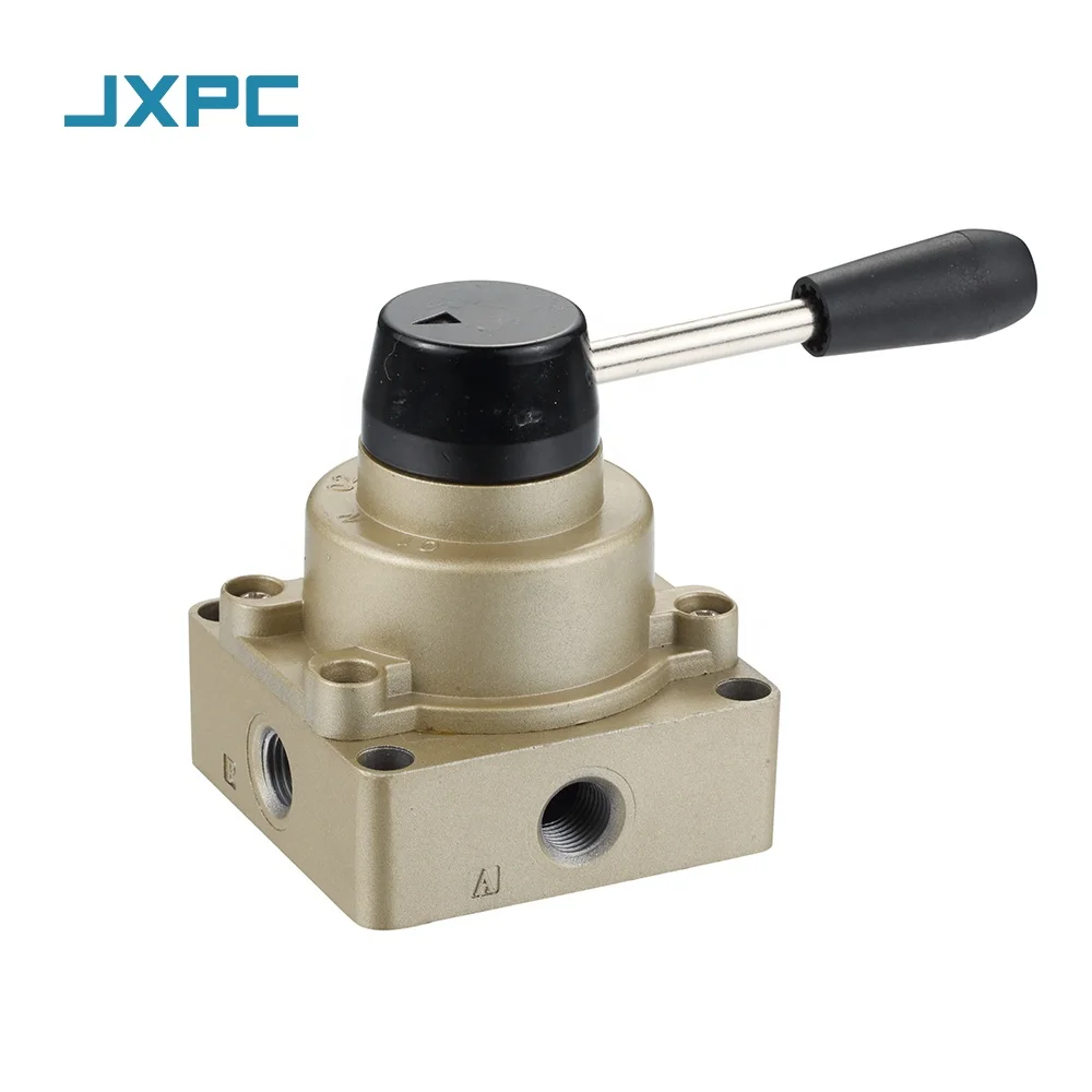JXPC HV Series Pneumatic Hand Switching Rotary Valve Air Directional Control for Gas General Application OEM & ODM Supported