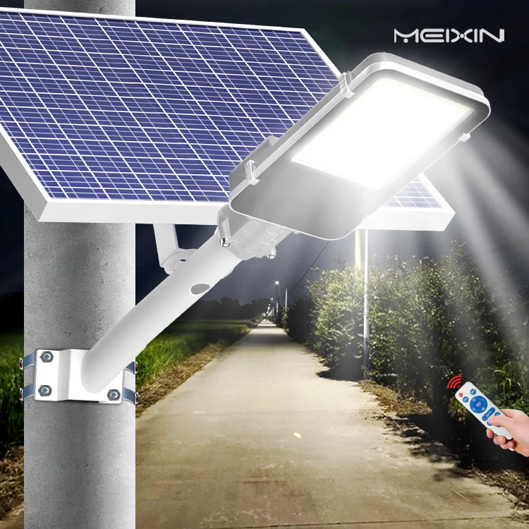 MeiXin outdoor lighting waterproof IP67 300w 200w 100w solar lamps all in one led solar street light