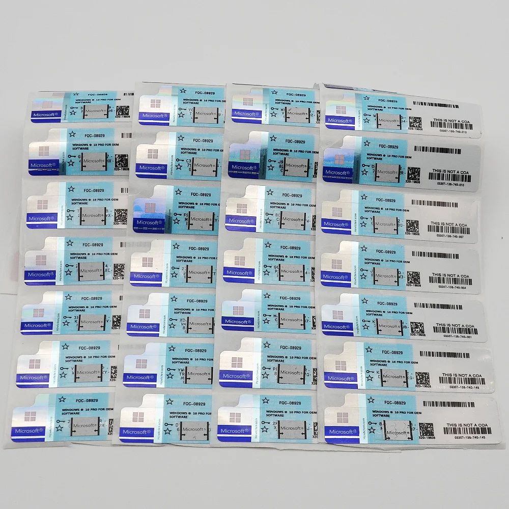 
Windows 10 Home COA Sticker OEM 