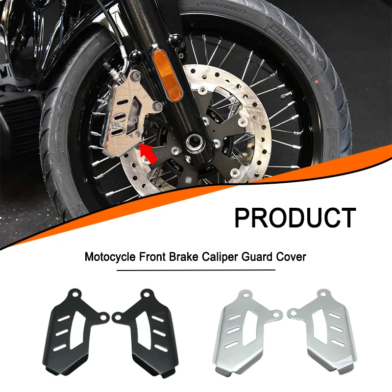 RACEPRO New Black Silver Motorcycle Front Brake Disc Rotors Covers Guard Protection Fit For BMW R18 R-18 R 18 2020 2021 2022