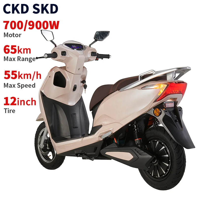 CKD CBU 12-дюймовая Заводская электрическая педаль мопеда 700 Вт/900 Вт 55 км/ч скорость литиевая батарея электрический мопед скутер для взрослых