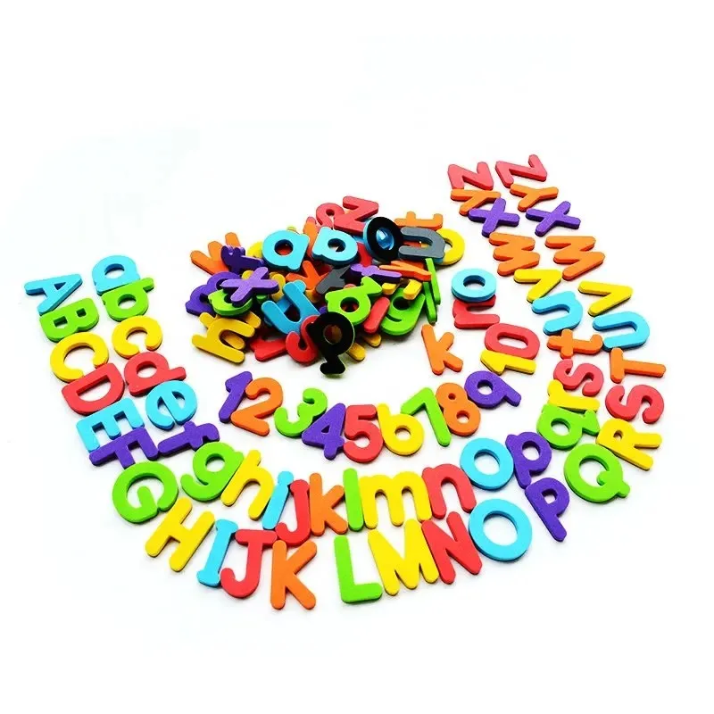 Letters & Numbers Magnetic EVA Fridge Magnets   Customized Size Customized Die Cut Magnet+eva Accpectable Education Teaching