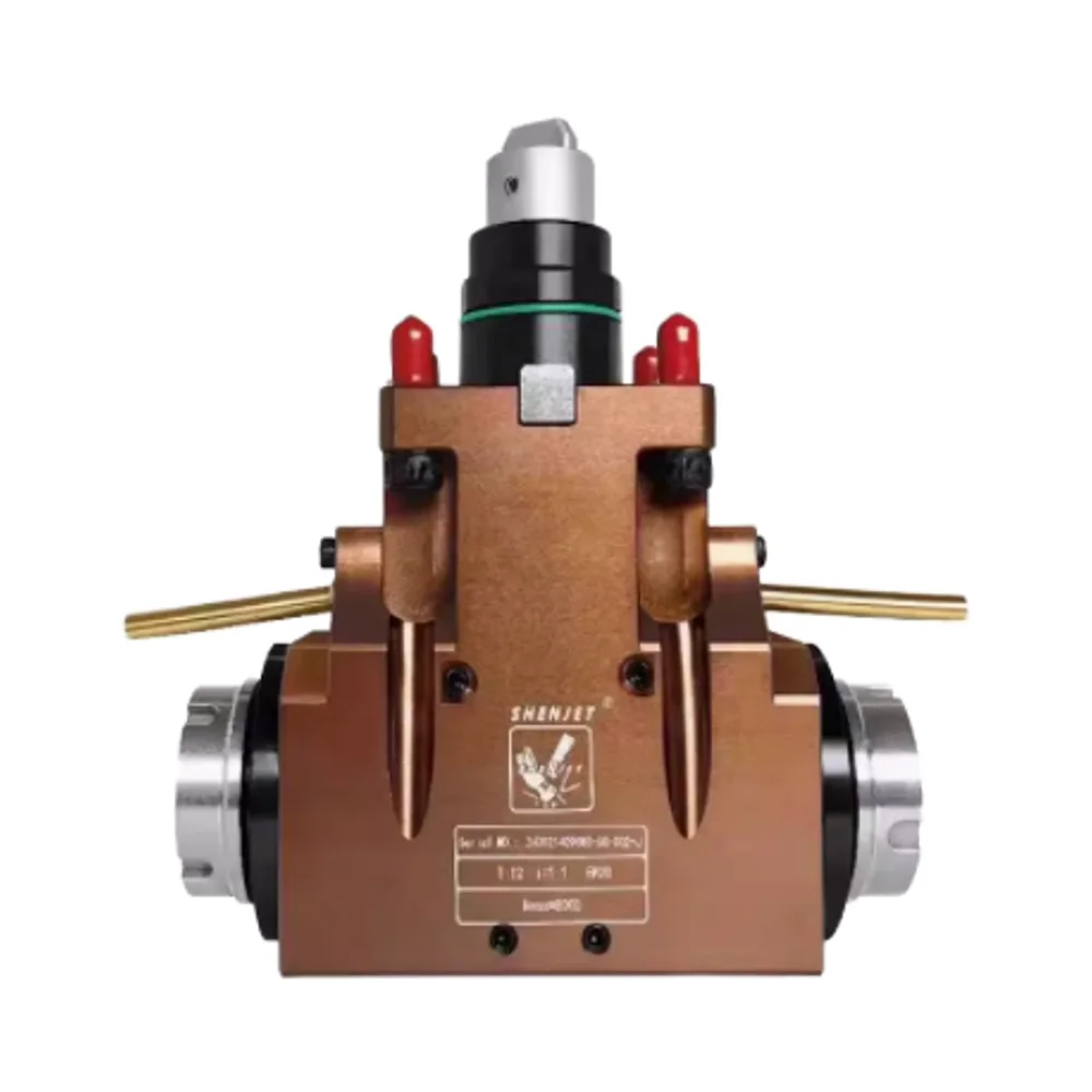 BMT90 degree dual output retractable power tool holder, car milling composite power head, BMT90 degree dual head tool holder