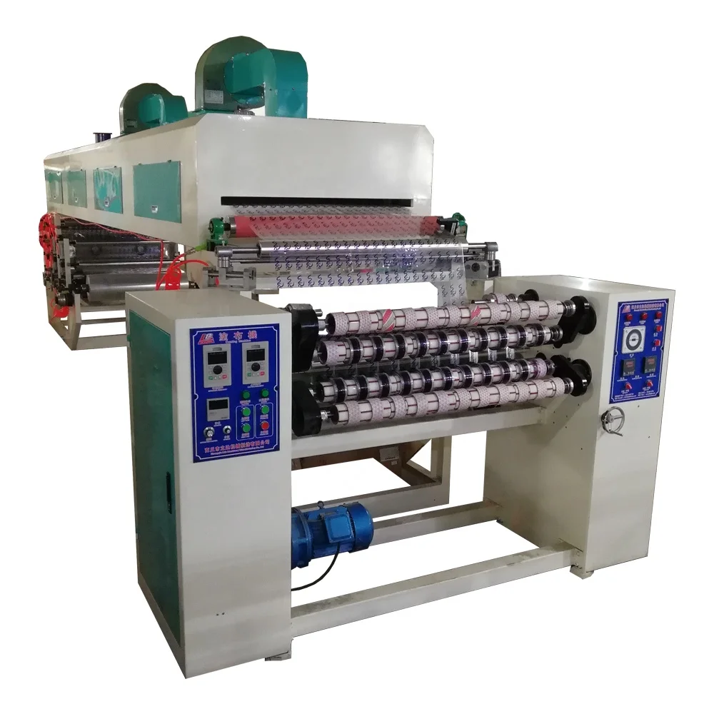 BOPP self adhesive tape roll jumbo production line duct tape printing Cellotape rewinding machine scotch adhesive coating line