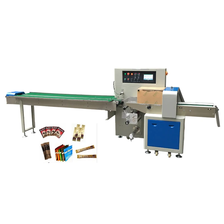 PLC Controling Pillow Packing Machine / Catheter Pouch Flow Packaging Machine