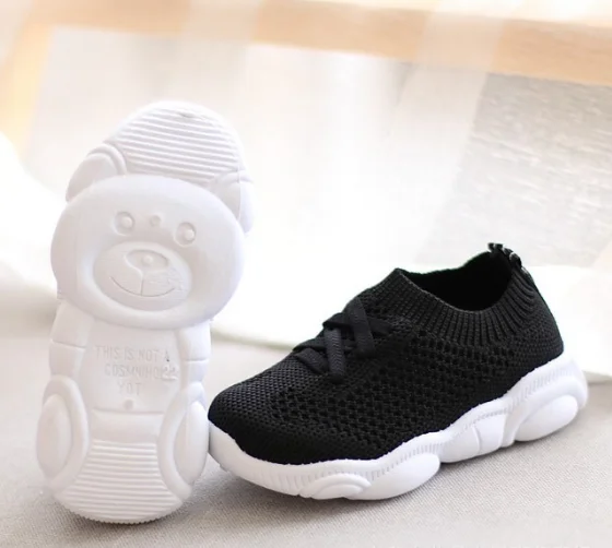 Wholesale spring autumn mesh sport sneakers soft sole baby shoe socks toddler