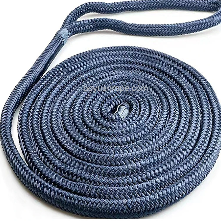 Yacht Rope Factory 14 mm Custom Color Double Braided Polyester Dock Line Boat dock line Sailing Yacht Boat Rope