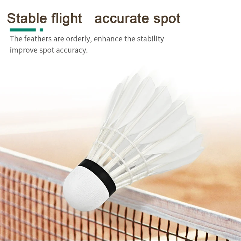 WHIZZ Strong durability ZE6 single side goose feather badminton shuttlecocks for professional players