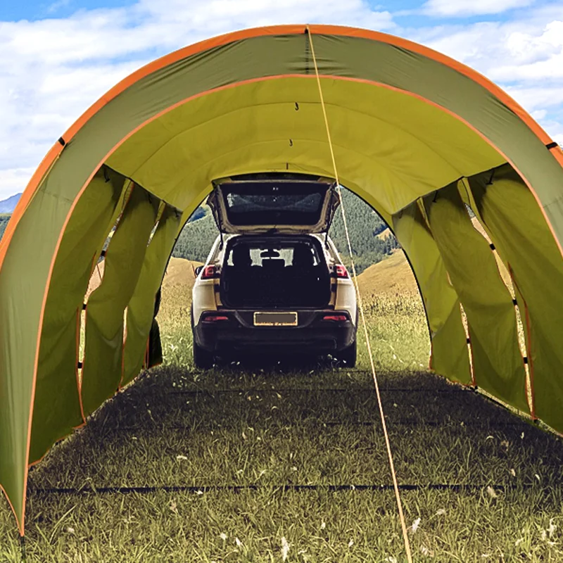 2024 Hot selling outdoor portable camping car tail tent family road trip barbecue rain shade multi-person tent