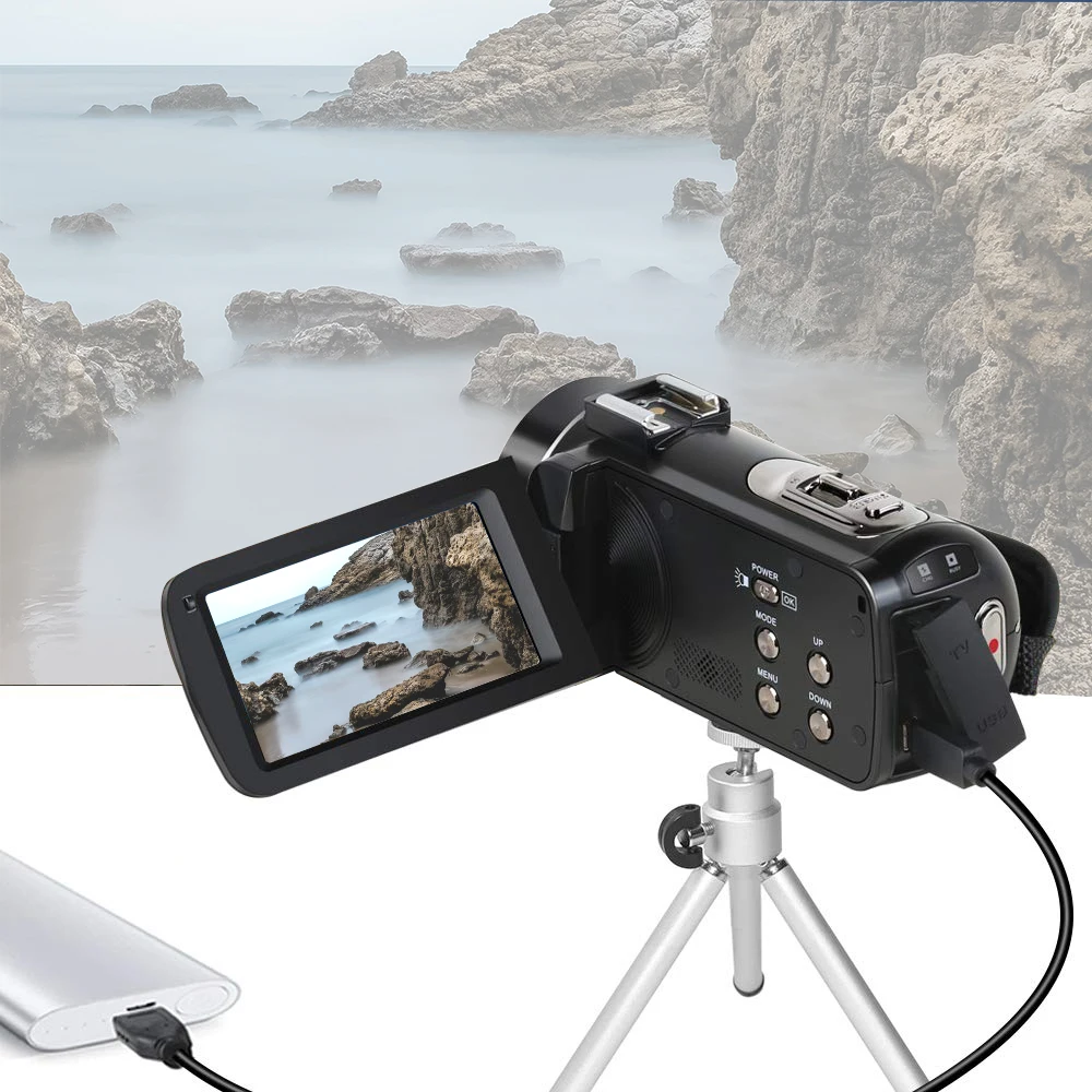 Мода Цифровая камера DV 4K вспышка для цифровой фотокамеры профессиональные