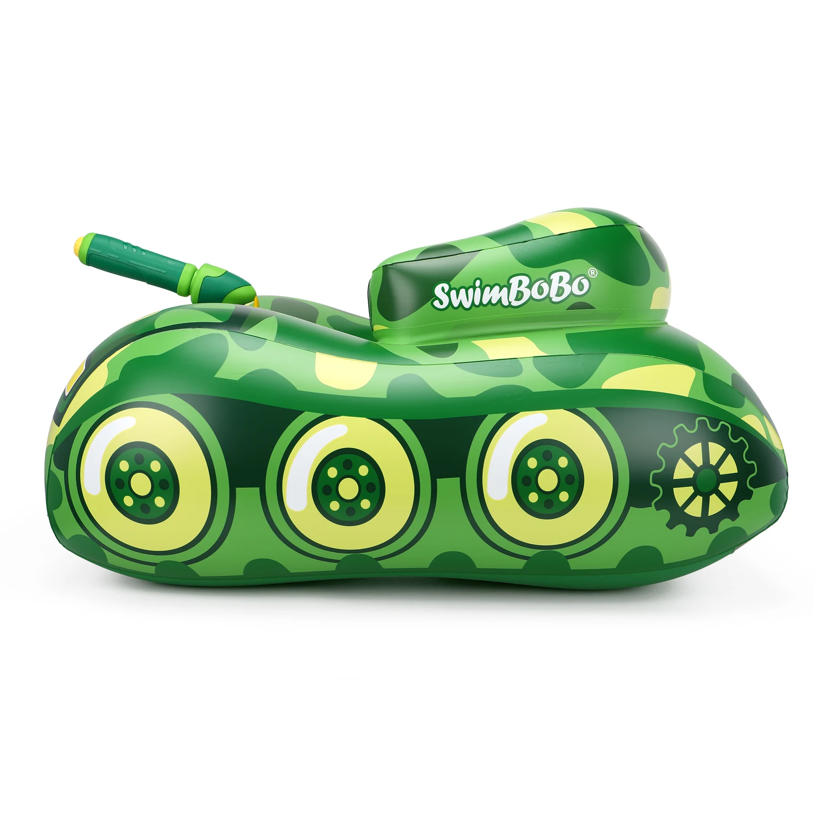 Swimbobo Baby Swim Ring Green Tank Outdoor Summer Play Inflatable Kids Seat Float for Swimming Pool Children