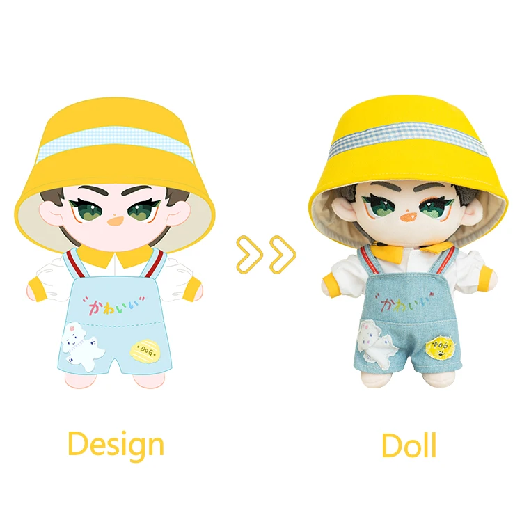 OEM ODM Most Popular Game Character Anime Character Figure Korean Star Doll Custom Plush Toys and Dolls for Original Artists