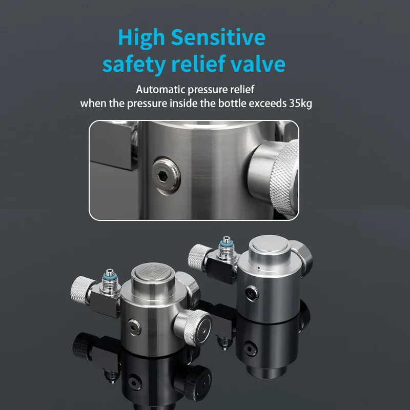 WYIN ZRDR Aquarium Accessories 304 Stainless Steel CO2 Gas Cylinder Generator Aquarium Diy Co2 Generator System Kit