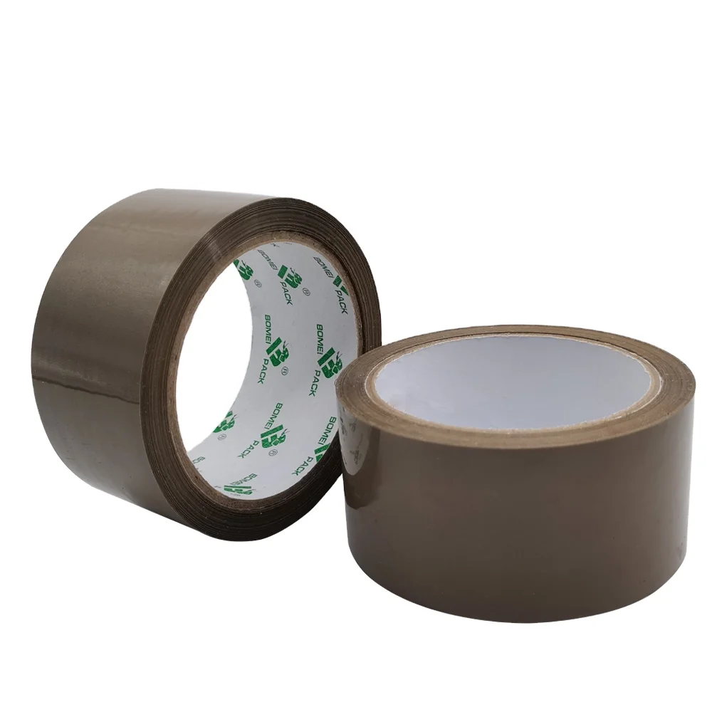 BOMEI Brown/Buff/Tan/Coffee Bopp Adhesive Packing Tape for Carton Sealing