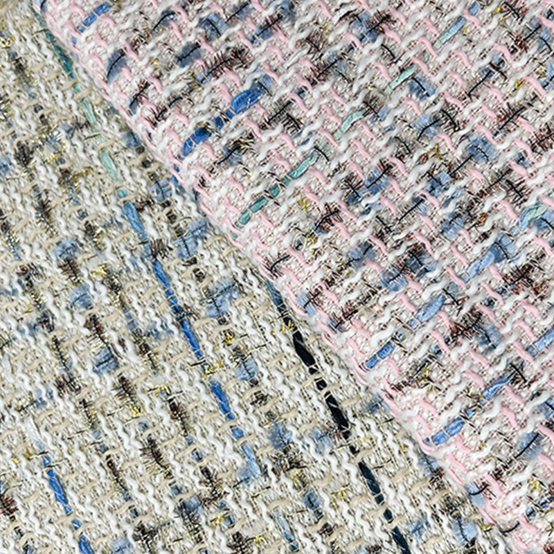 Existing Goods Tweed Cotton Acrylic Tweed Fabric Woollen Tweed Fabric Fabrics for Clothing School