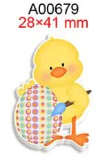 Easter Day Printed Planar Resin Bunny and Duck Cartoon Cabochons 50pcs/lot for DIY Bow Kids Crafts Decorations Handmade Material