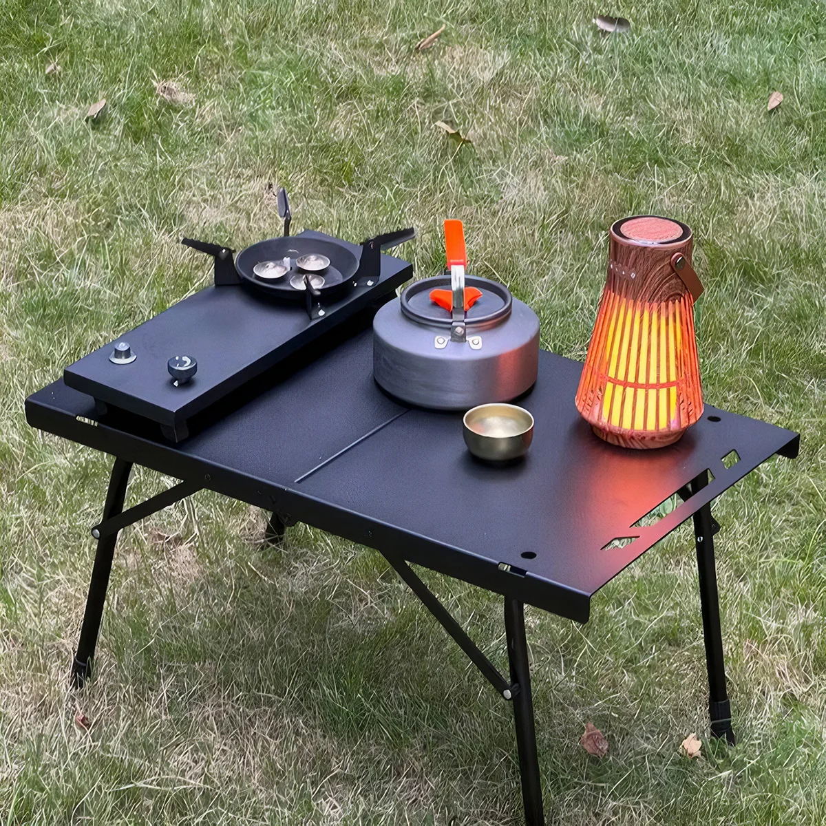 Outdoor Multifunctional Folding Camping Table Portable Aluminum Alloy Leg Height Adjustable IGT Tactical Table