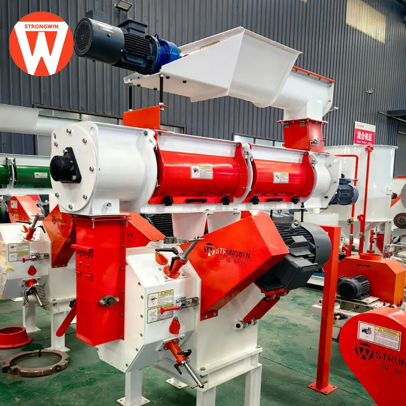 China Strongwin industrial fodder pellet press machine chicken feed pellet making machine to make pellets for birds