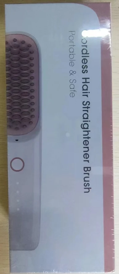 Cordless straight wireless control cordless hair straightening comb  straightener brush
