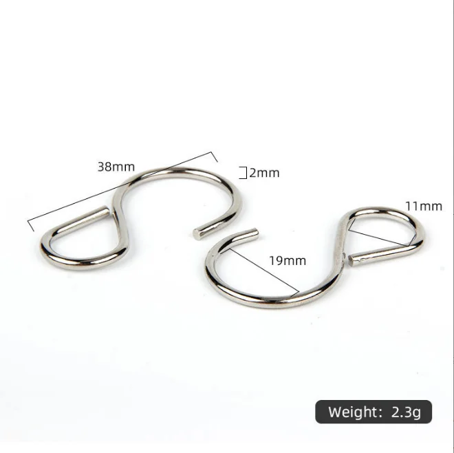 Manufacturer small twisted 90 degree flat  galvanized metal steel aluminum hanger s shape stainless steel wire forming s hook
