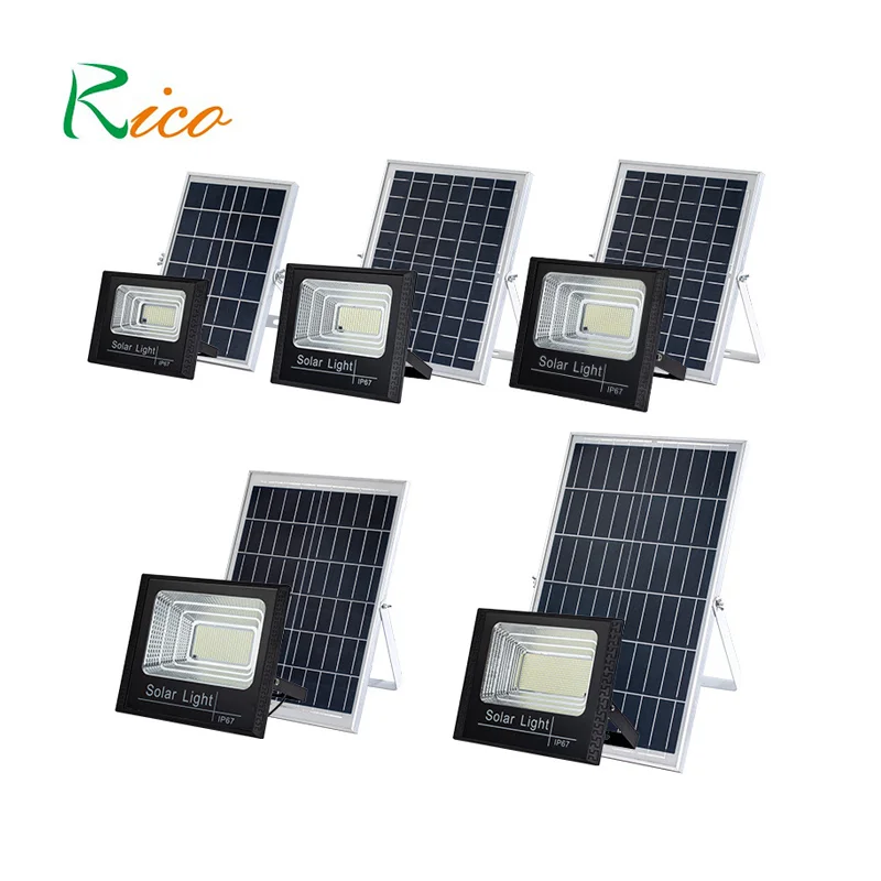 Wholesale High Lumen Ip67 Waterproof Outdoor ABS Remote Control Smd 100w Led Solar Flood Light