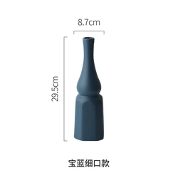 Home Hotel Ornament Minimalist Light Luxury Flower Vase Ceramic Tabletop Decorative Vases Nordic Morandi Ceramic Vase