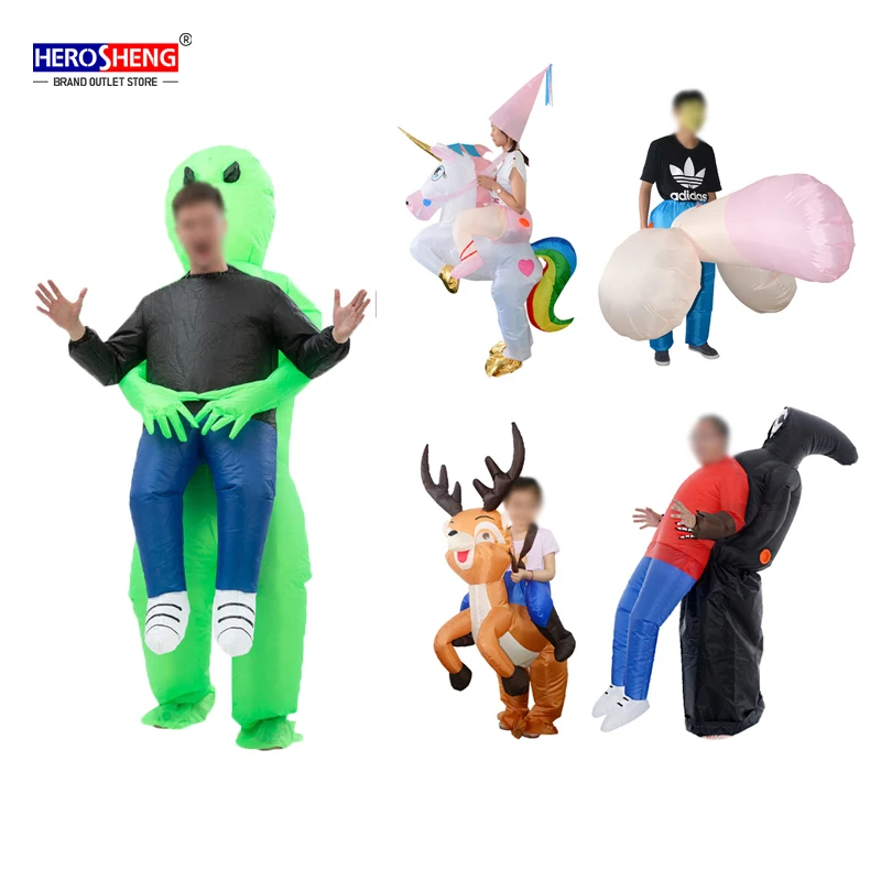 New Unisex Costume Inflatable Party Halloween Inflatable Costume Christmas Inflatable Costumes For Adults Alien Costume