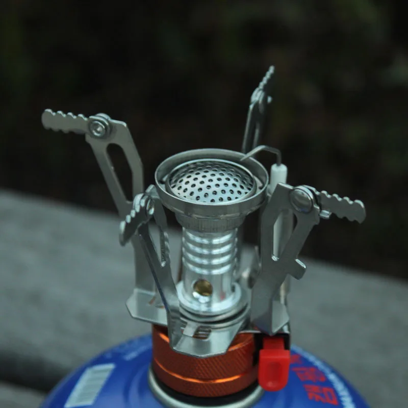 Integrated ultralight camping gas burner cooking boiling water 2700W high-power gas stove  opened diameter 3 inches burner
