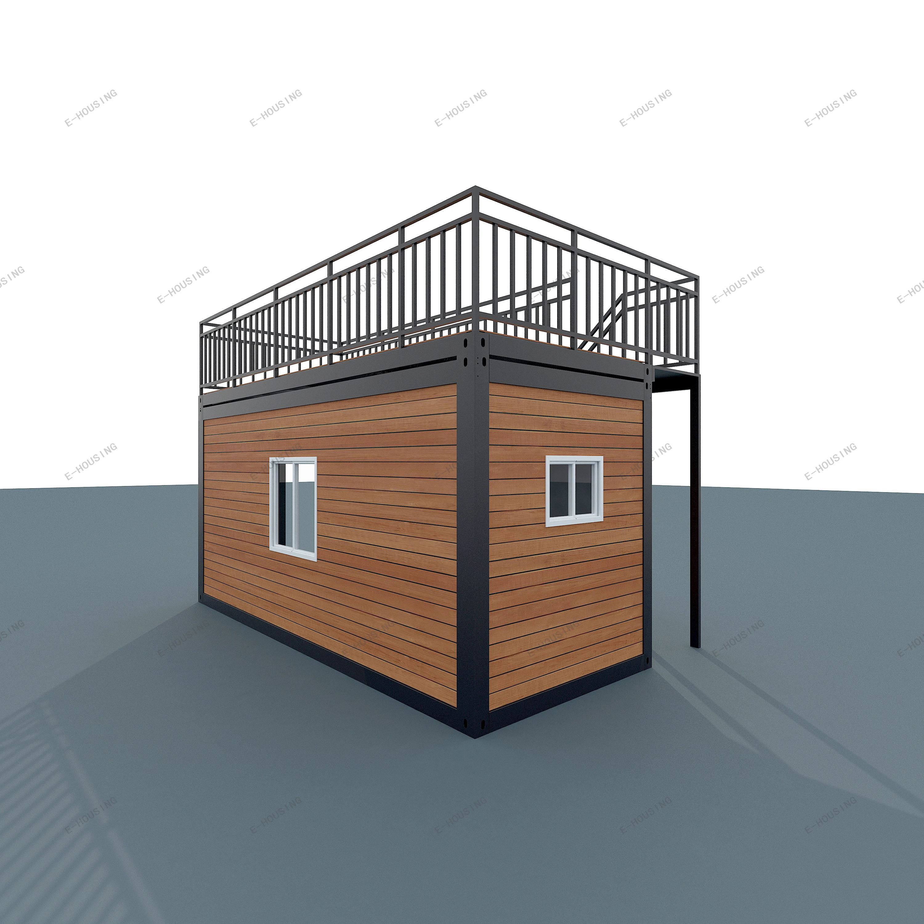 Two Story Home Luxury Fabricated Living Portable Storage Flat Pack Steel Dubai Prefab Expandable Container House For Sale