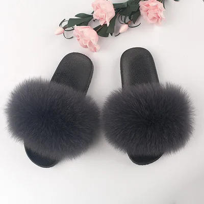 
Wholesale Handmade Pvc Women Slippers Custom Fur Slides 