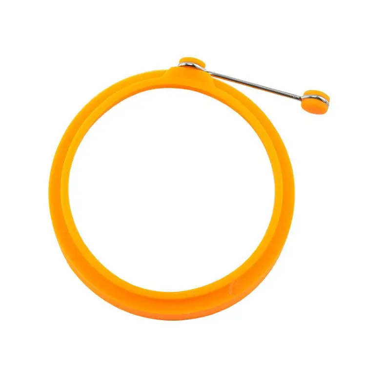 Food Grade Multicolor Non Stick  Silicone Round Egg Cooking Rings  Frying Egg Maker Molds Fit Fried Egg Or Pancake Rings