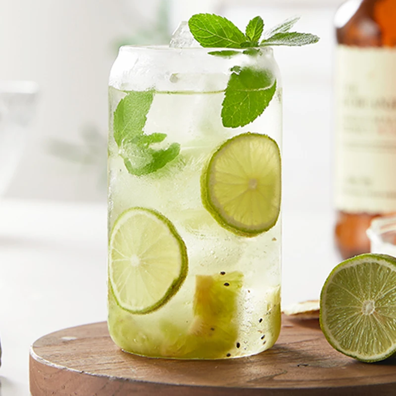 Beer Glass Can Ice Frozen Coffee Glass Water Cup Juice Drink Coco Cola Bottle Beer Coffee Milk Tea Glass Cup