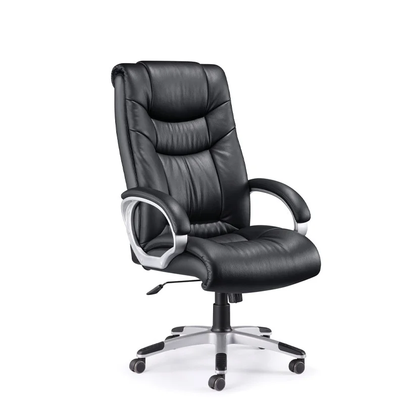 Factory Price Light Luxury Boss Chair Durable Ergonomic Office Chair Comfortable Reclinable Simple Leather Office Chair