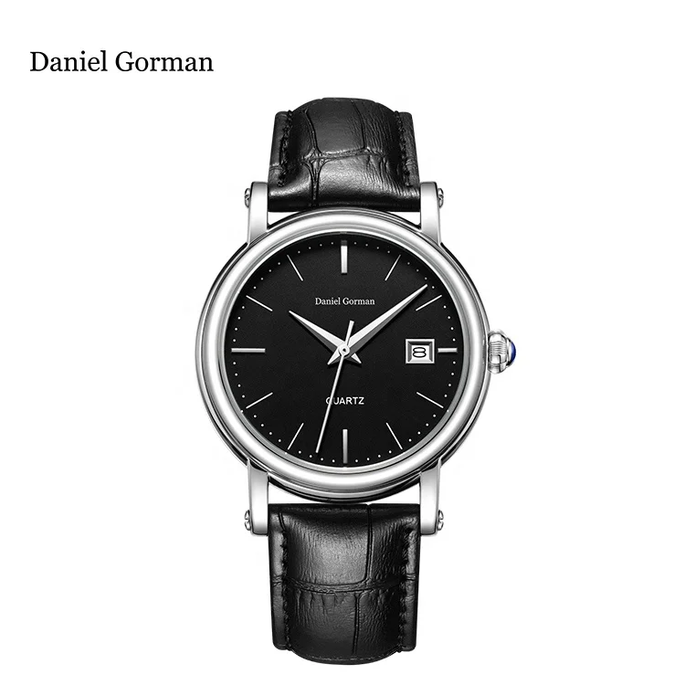 Competitive Simple Mechanical Movement Round Face Business Luxery Watches Made In China Clocks Man And Woman Watch