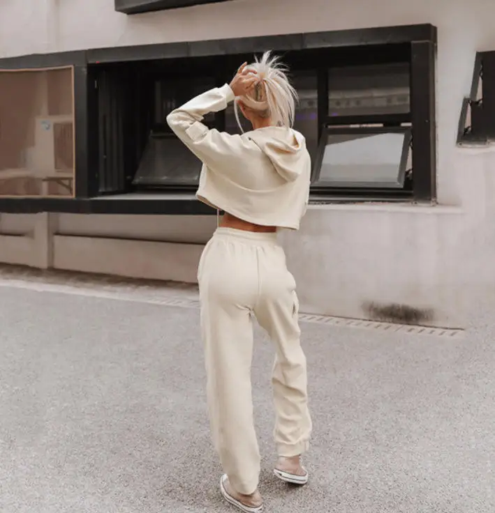 2023 The latest ladies multi-color cotton loose two-piece leisure blank multi-pocket set short spring and summer hot seller