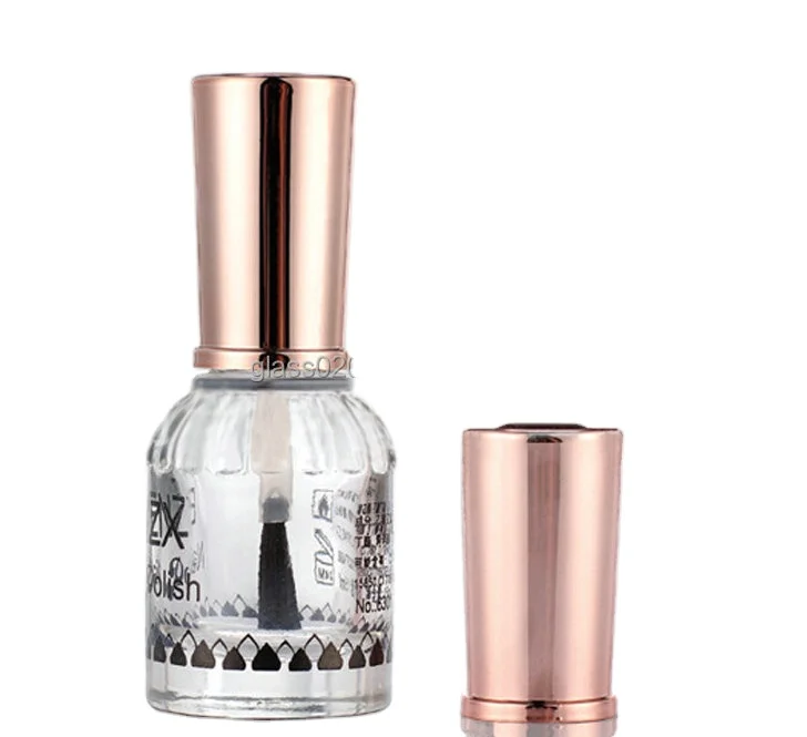 bulk wholesale nail varnish bottle with gold met lid and brush