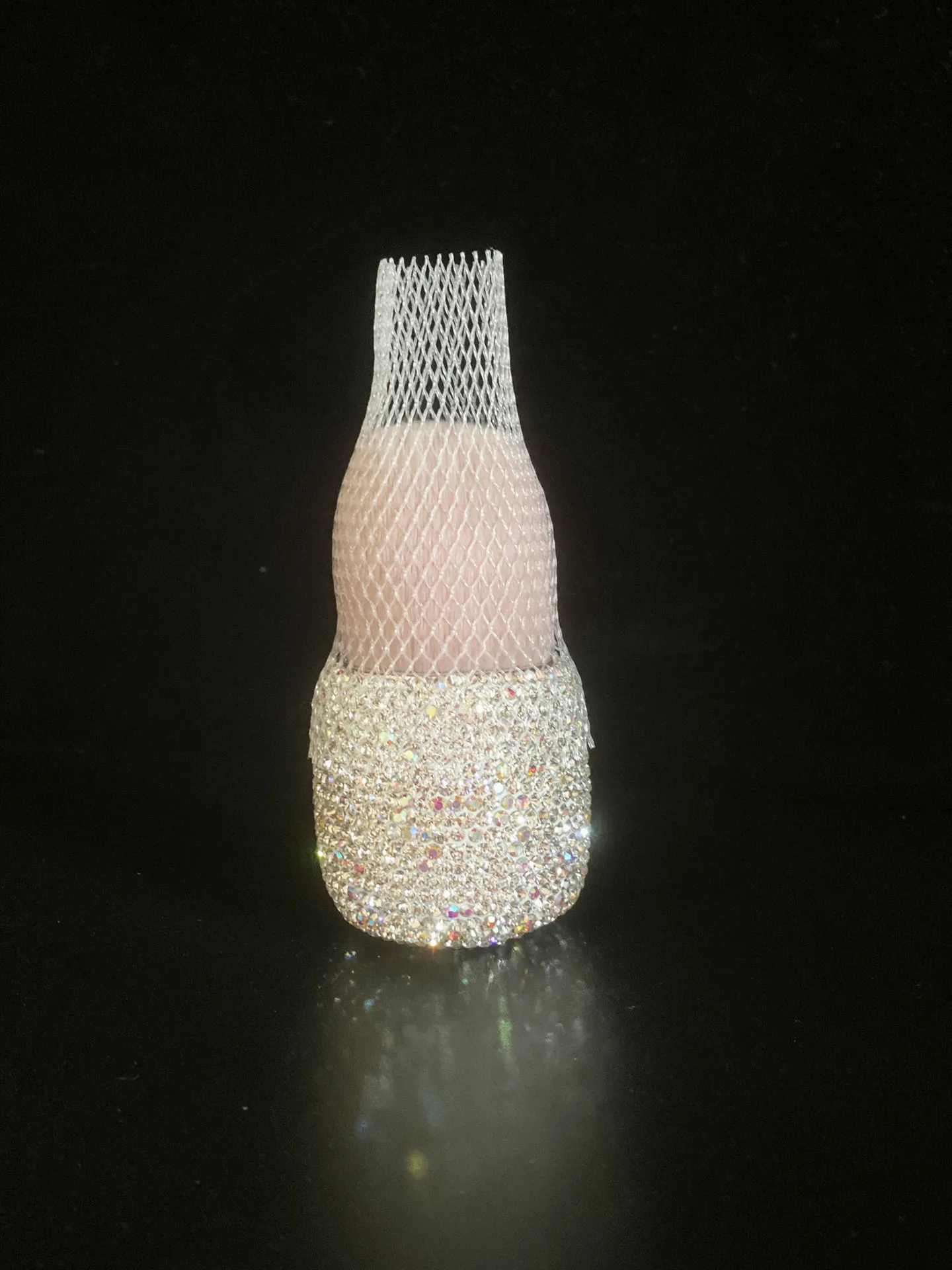 Destly Bling Luxury Single Diamond Rhinestone Makeup Brush Mushroom Head Soft Nail Dust Remover Brush