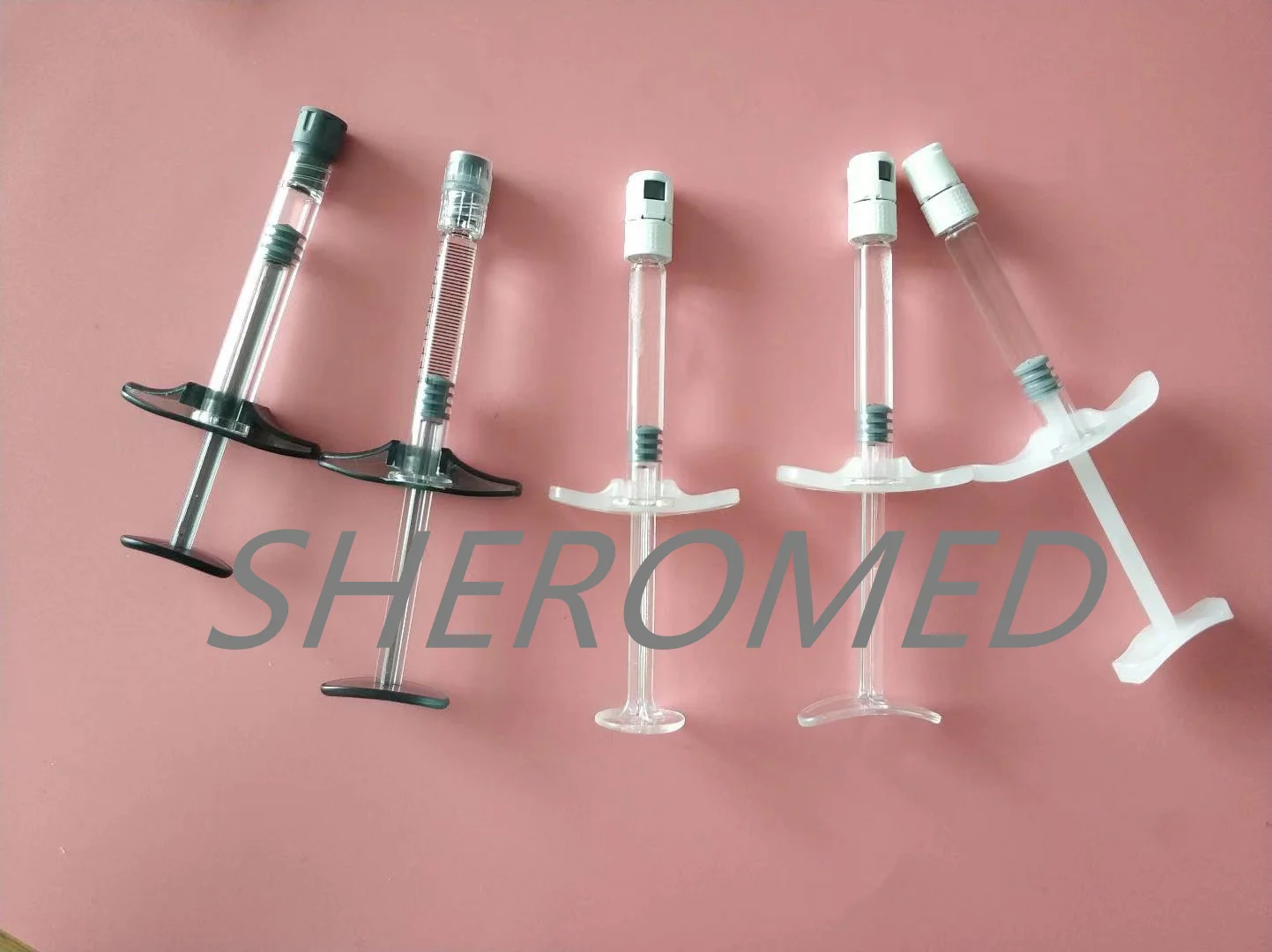 1ml Chinese Factory Customized  Luer Lock Medical Glass Syringe Plastic Bobbin