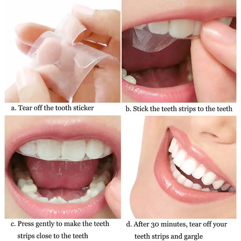 pdoo teeth whitening strips pdoo Teeth Whitening Strips for Teeth Sensitive Teeth Whitening Kit Pack of 28 Whitening Strips