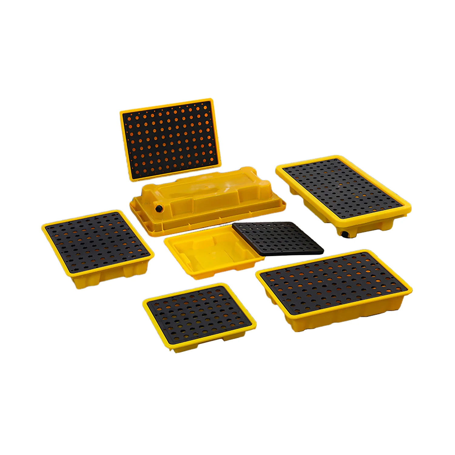 IBC Forklift HDPE Racking Load Plastic Oil Barrel Spill Containment Pallets for Chemical Storage