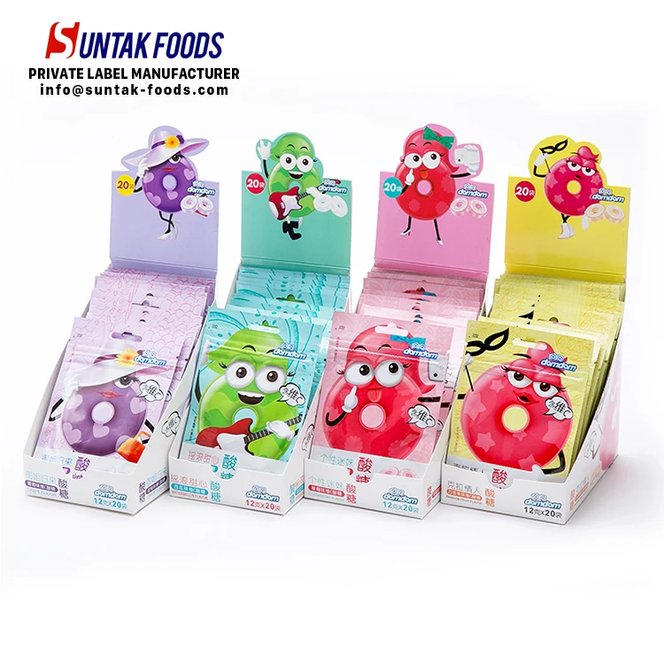 Sour Hard Candy Passion Fruit Flavored candy press candy sweets confectionery candies manufacturer OEM ODM