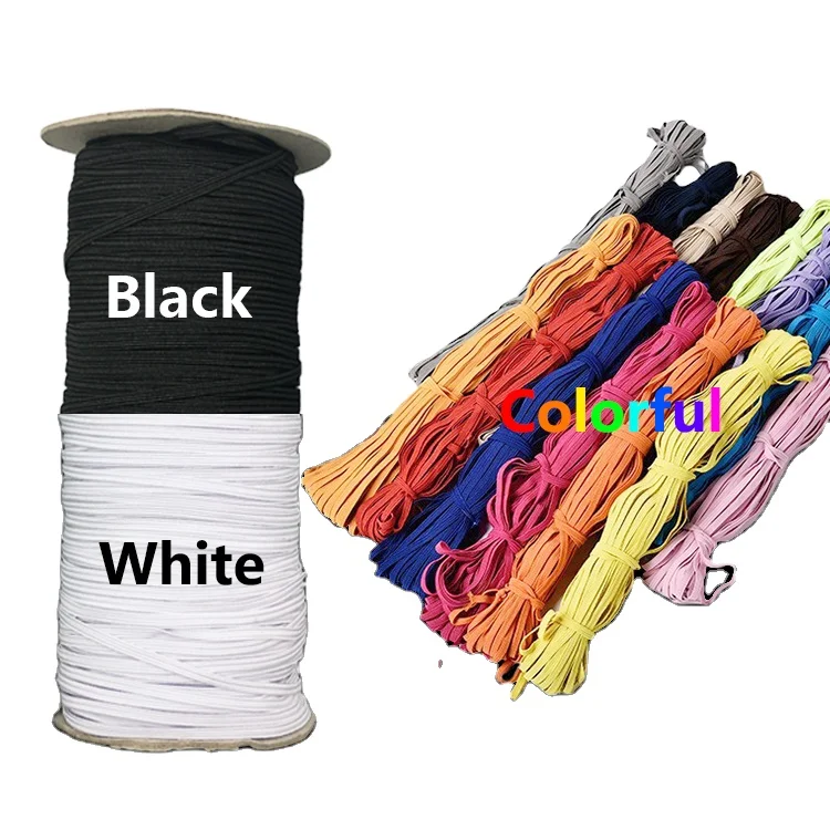 
ready to ship 7mm width Spool Elastic 110 yards one roll high quality Knit Elastic Band 3mm 5mm Knit Elastic Spool 